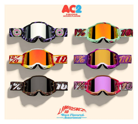 100% Jett Lawrence Donut 6-Pack Accuri 2 Goggles
